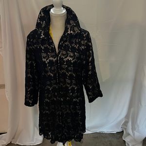 Chic lace look coat - light weight